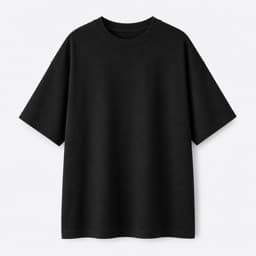Remera Oversize · Negra